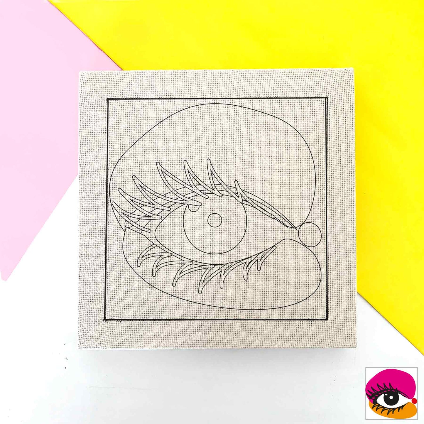 Bastidor de 25 cm Diseño Ojo puntos