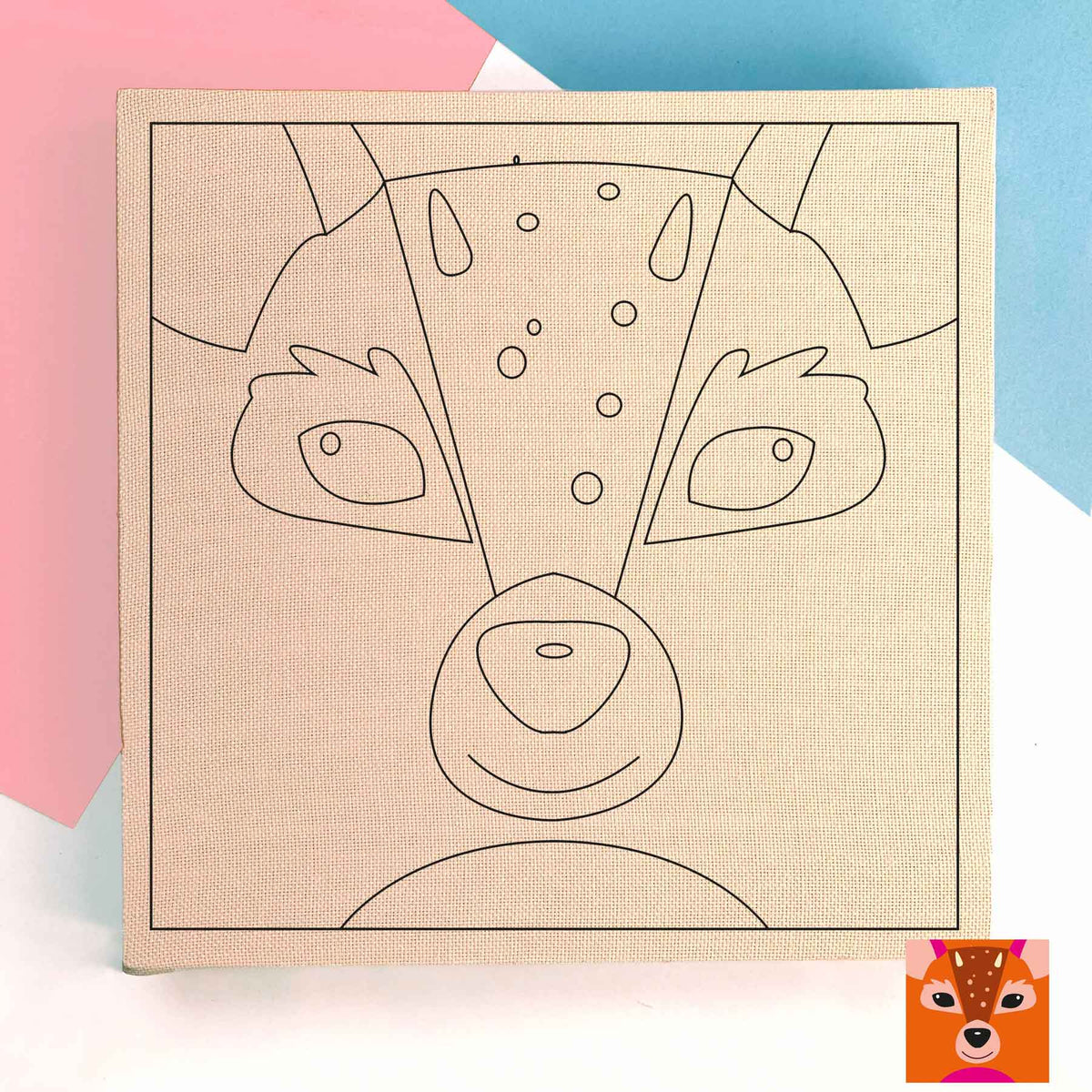 Bastidor de 40 cm Diseño Pudú - solo para lana fina