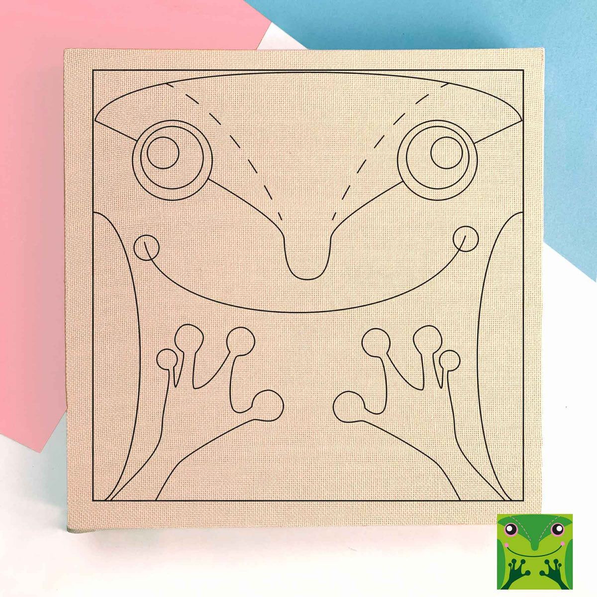 Bastidor de 40 cm Diseño Ranita de Darwin - solo para lana fina